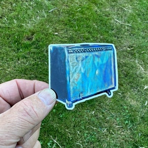 Amp, electric guitar amp sticker, decal, gift, amplifier