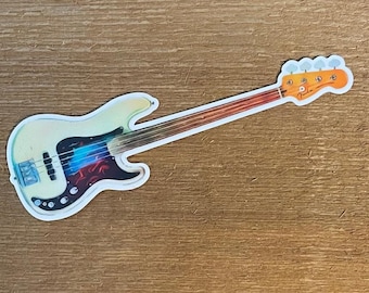 Fender bass decal, sticker