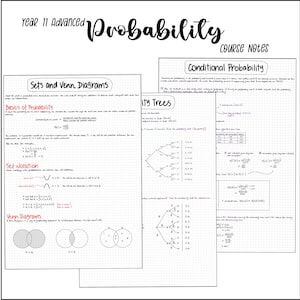 11 Adv Math HSC | Probability Notes