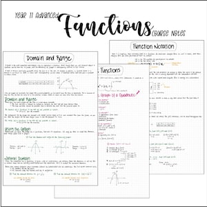 11 Adv Math HSC | Functions Notes