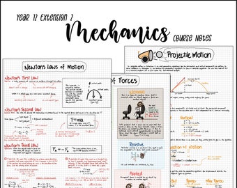 12 Ext2 Math HSC | Mechanics Notes