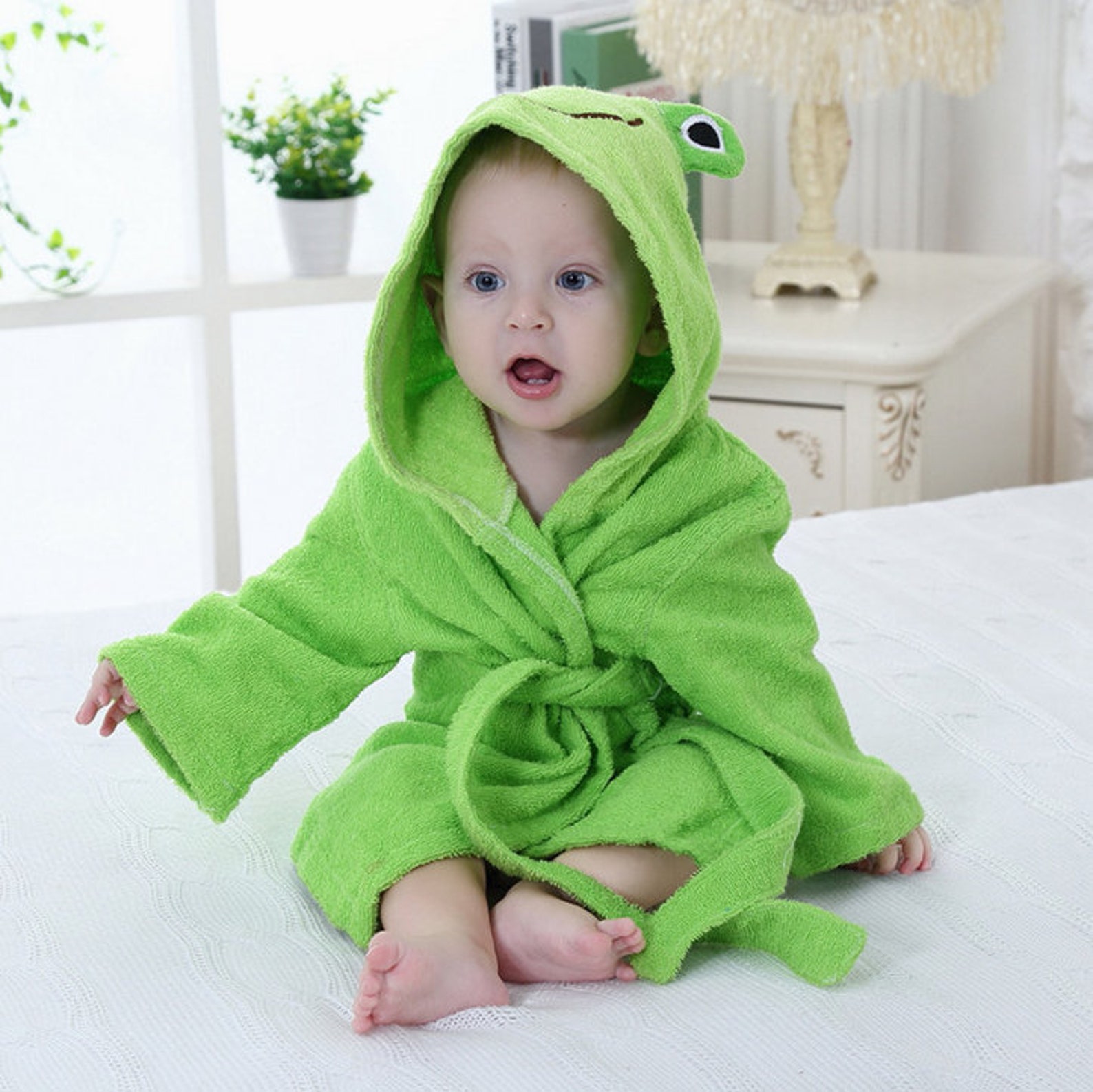 Cartoon Cute Animal Modeling Baby Bath Towels Cotton Bathrobes Etsy