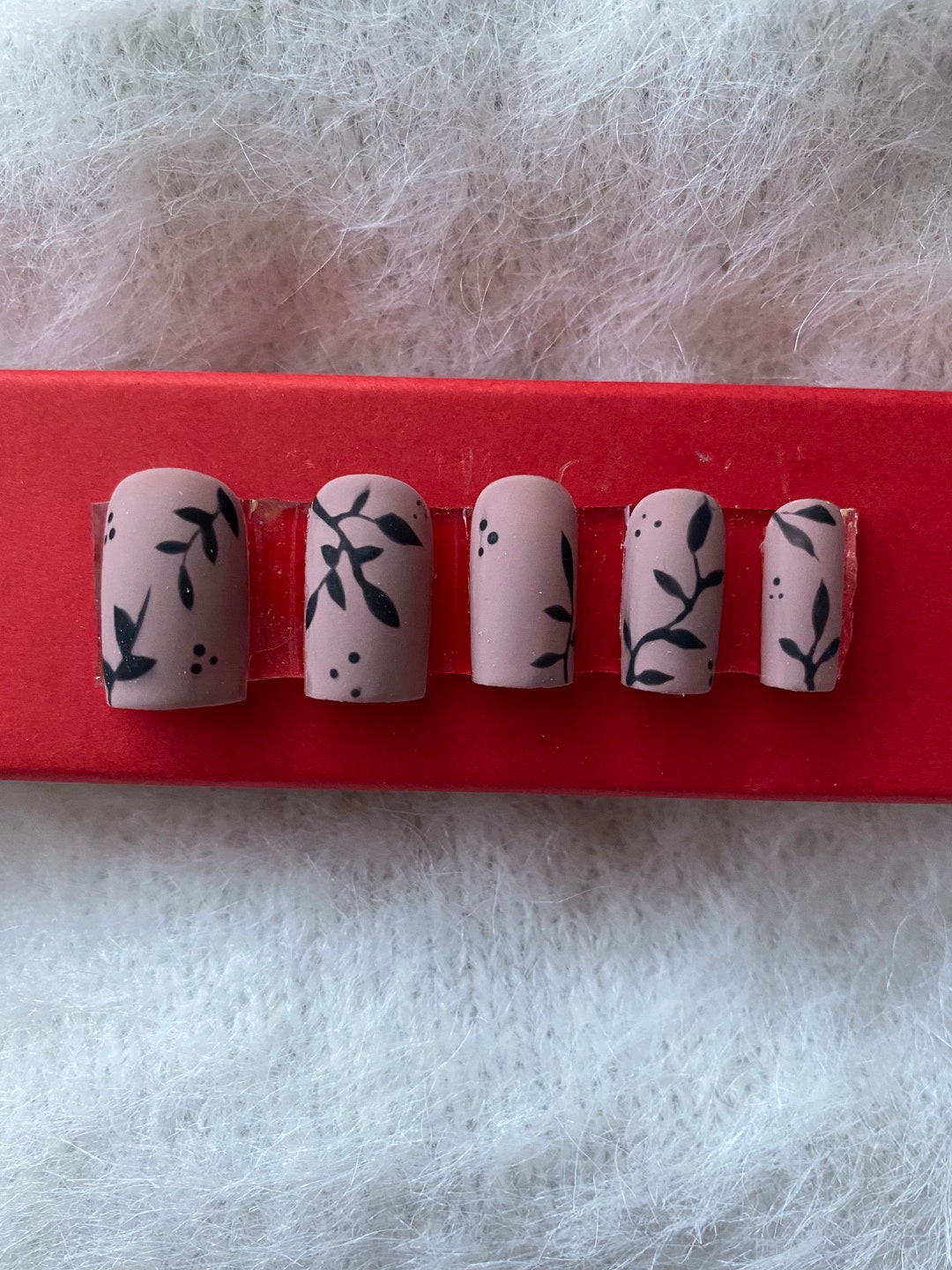 Hand Painted Gel x Extensions Press On Nails Spring Nails Etsy