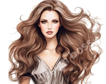 Mode meisje clipart, mode clipart, baas dame clipart, mode illustratie, meisje clipart, mode meisje PNG