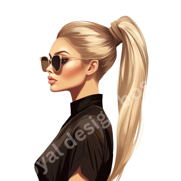 Fashion Girl Clipart, Fashion Clipart, Boss Lady Clipart, Fashion Illustration, Girl Clipart, Fashion Girl PNG