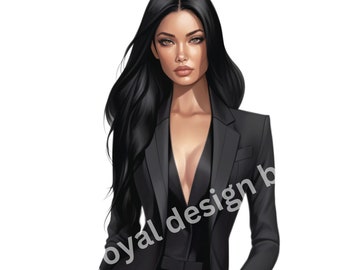 Mode meisje clipart, mode clipart, Boss Lady clipart, mode illustratie, meisje clipart, mode meisje, mode meisje png