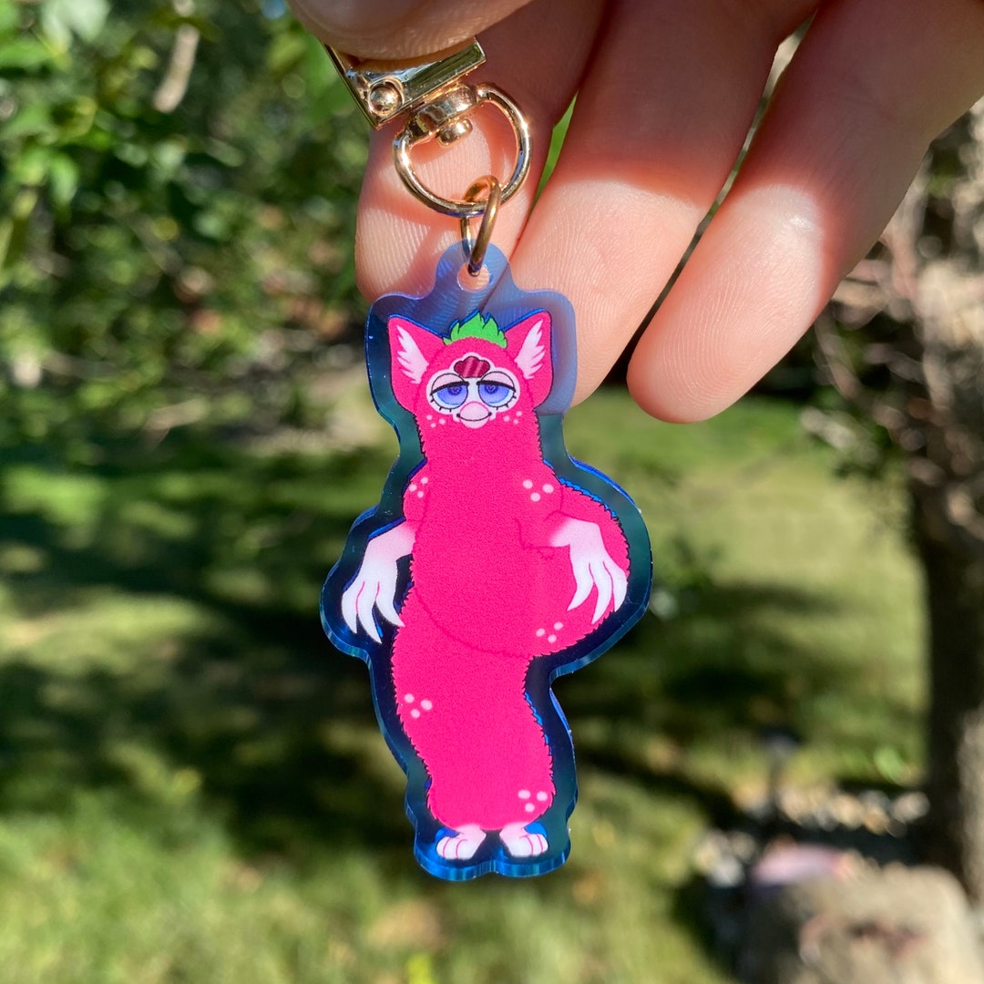 Long Furby Keychain Etsy