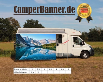 Camper Schattensegel mit Keder Seitenteil  Camping Sichtschutz fr Markise  oder Vorzelt | Outdoor Zubehr Set - Etsy.de
