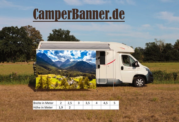 Wohnmobilbanner Wohnmobil Wohnwagen Camping Sichtschutz