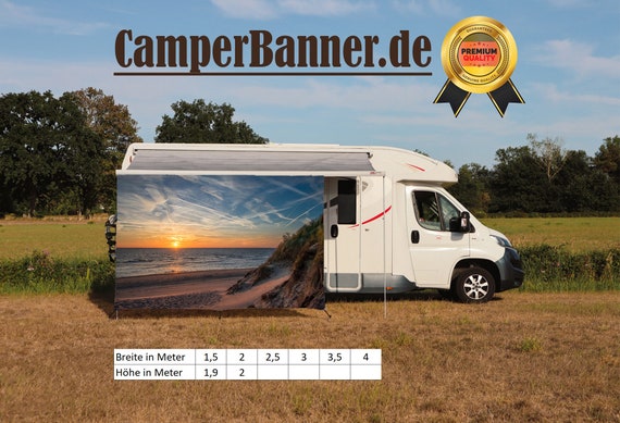 Wohnmobil Wohnwagen Camping Sichtschutz Sonnenschutz Windschutz,  Regenschutz, Keder, Markisen Vorzelt Strand Düne - .de