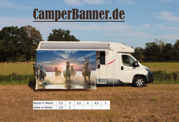 Wohnmobilbanner Wohnmobil Wohnwagen Camping Sichtschutz