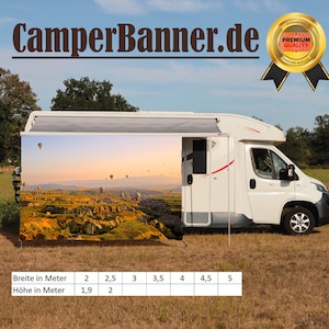 RV spandoek RV caravan camping privacyscherm zonwering regenbescherming windbescherming bies luifel luifel ballon bergen