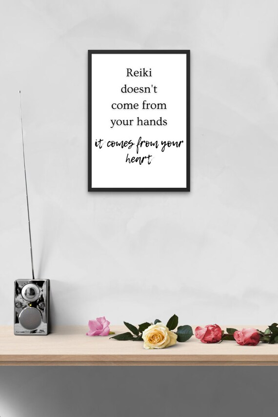 Reiki Quote Words Poster PRINTABLE Wall Art Spiritual Home - Etsy