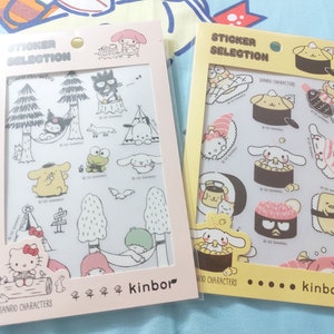 Cartoon pochacco Little Twin Star Keroppi Badtz Maru Naklejki transferowe Wzór serca - 1 bloczek 2 arkusze