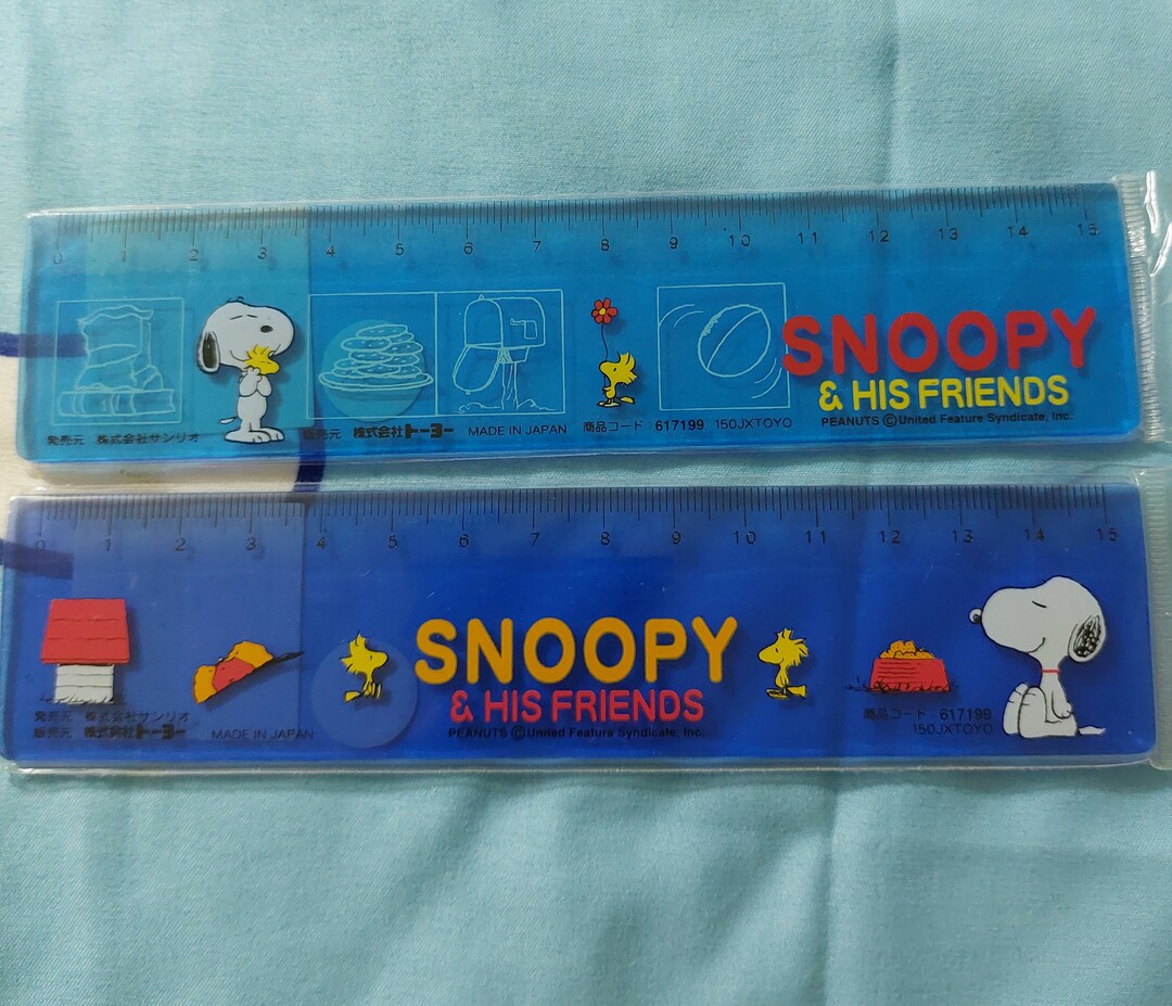 Snoopy & Woodstock 12cm Ruler ~ - Etsy