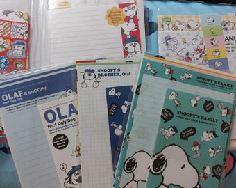 Snoopy & his family olaf Letter Set