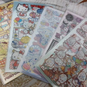 Cartoon pochacco Cinnamoroll Purin Melody PET stickers