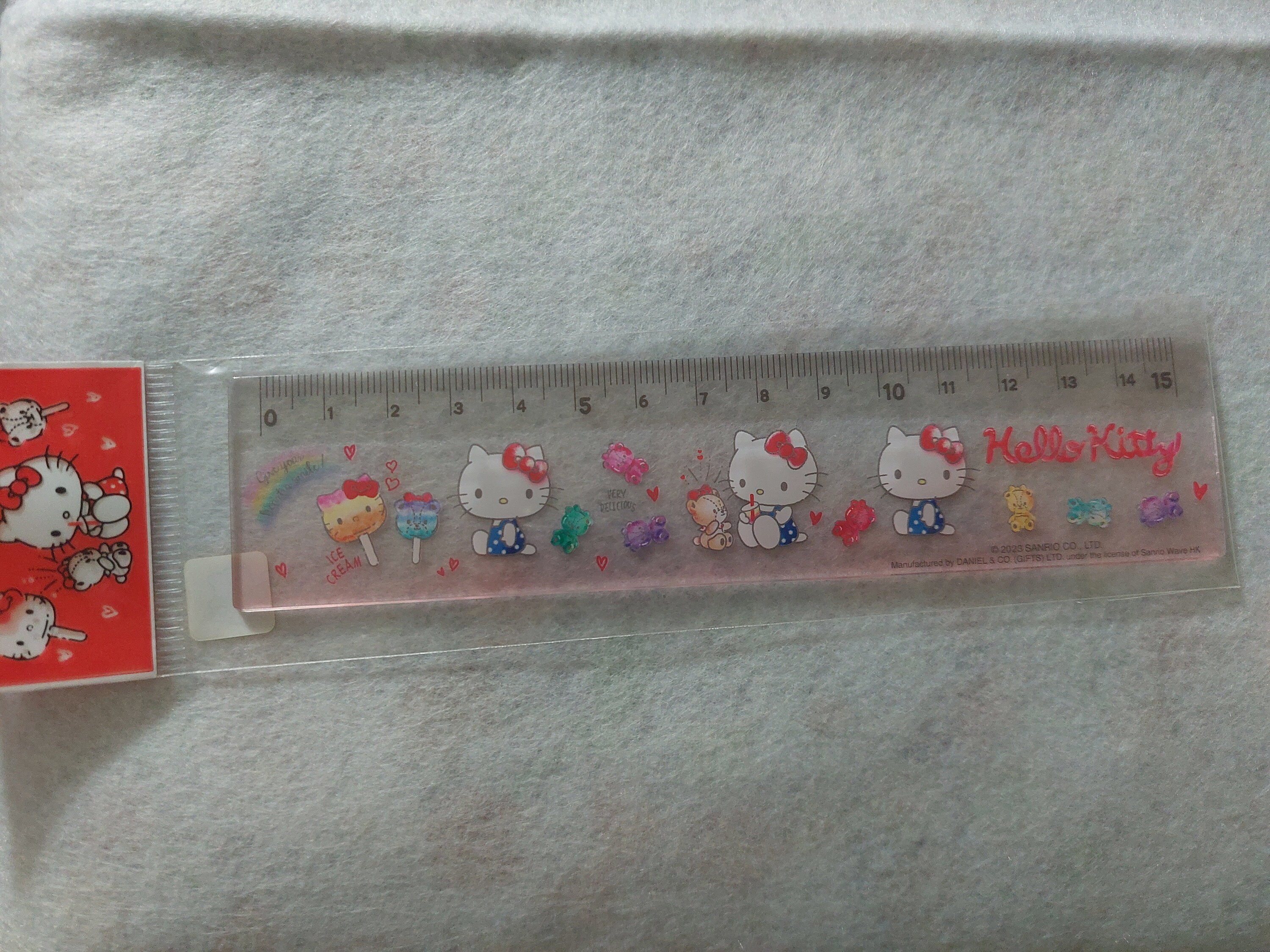 Hello Kitty Ruler Designs Little Twin Stars Hello Kitty Cinnamoroll Melody 15cm Ruler ~ - Etsy