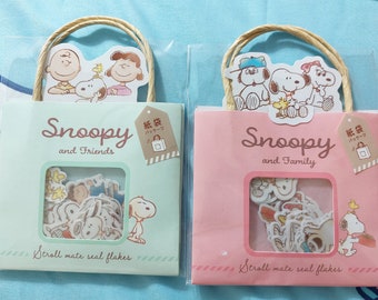 Snoopy & his friends family olaf Belle Andy paper stickers