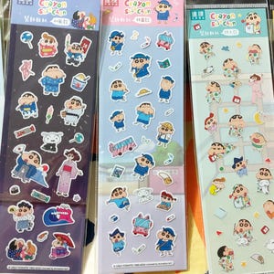 クレヨンしんちゃん デコレーションステッカー スリープスクール 和柄 シロ