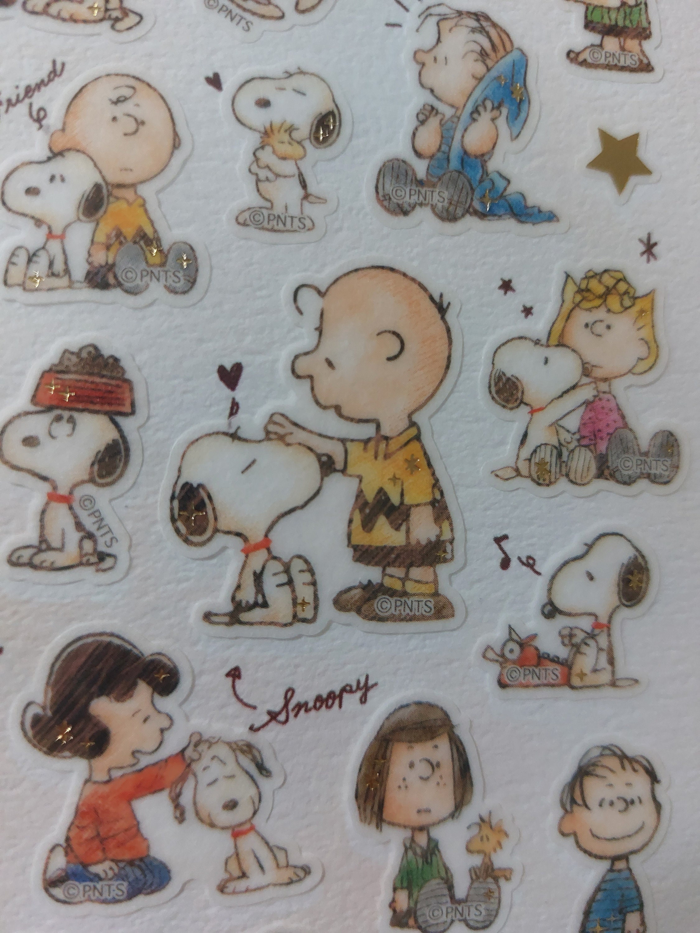 Snoopy & His Friends Family Sketch DIY Decoration Paper