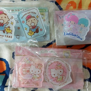 Little Twin Stars Hello Kitty Minna no Tabo Twist Büroklammer 2 Möglichkeiten, Sie zu verwenden