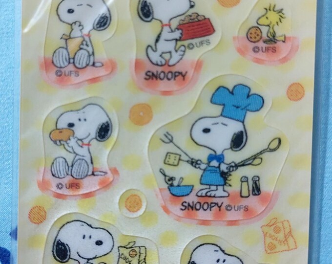 SNOOPY Cookie Cooking Donuts Pattern Stickers - Etsy