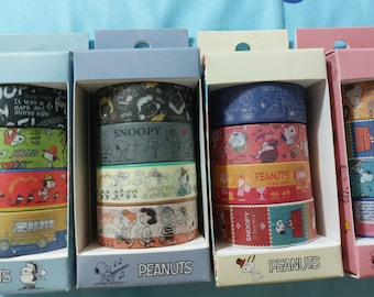 Snoopy & his friends Bus Letter Music pattern Paper Tape  4 Roll 5m