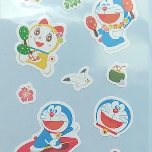 Pegatinas con el patrón de dulces de playa de Doraemon DECORACIÓN