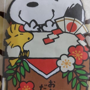 Sobres mini de Snoopy y Woodstock Arcoiris o casa