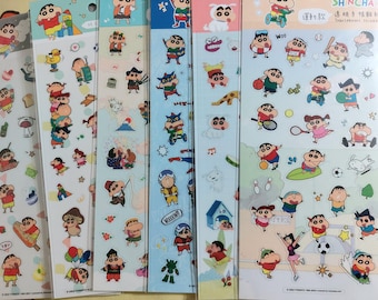 Crayon Shinchan & his friends food sport  DECORATION Diary stickers