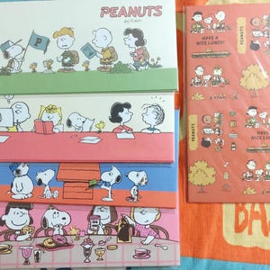 Snoopy & seine Freunde Familie Essen Schreiben Muster lange Umschläge