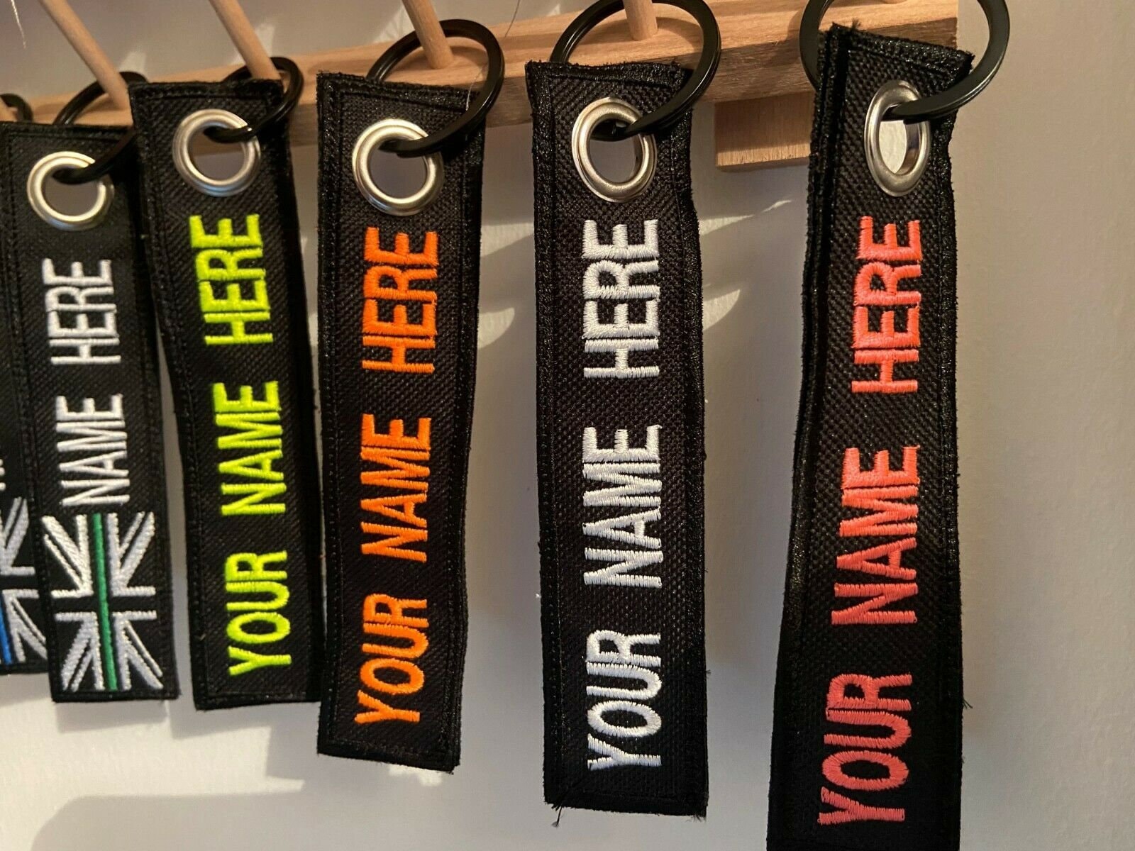 Personalised Key Rings Custom Tactical Name Biker Keys Number Etsy UK