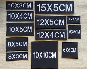 Embroidery Name Patches Various Sizes Premium Quality Sew On Patch