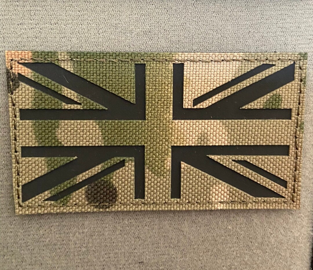 Multicam Laser Cut Union Jack With Hook Backing Morale Patch - Etsy