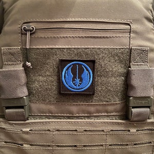 Imperial rebellion galactic Morale Patch 50x50mm Hook or Sew On Backing