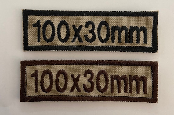 Union Flag ID Tag Patch Personalised Hook Backing 120x35mm - Foto 7