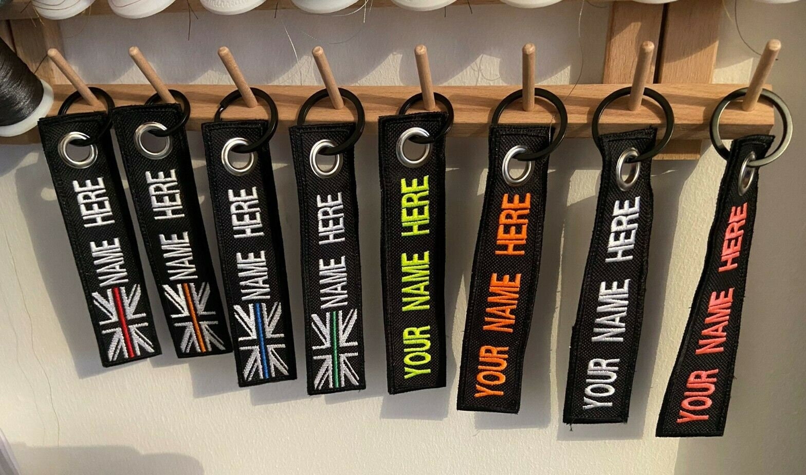 Personalised Key Rings Custom Tactical Name Biker Keys Number Etsy UK