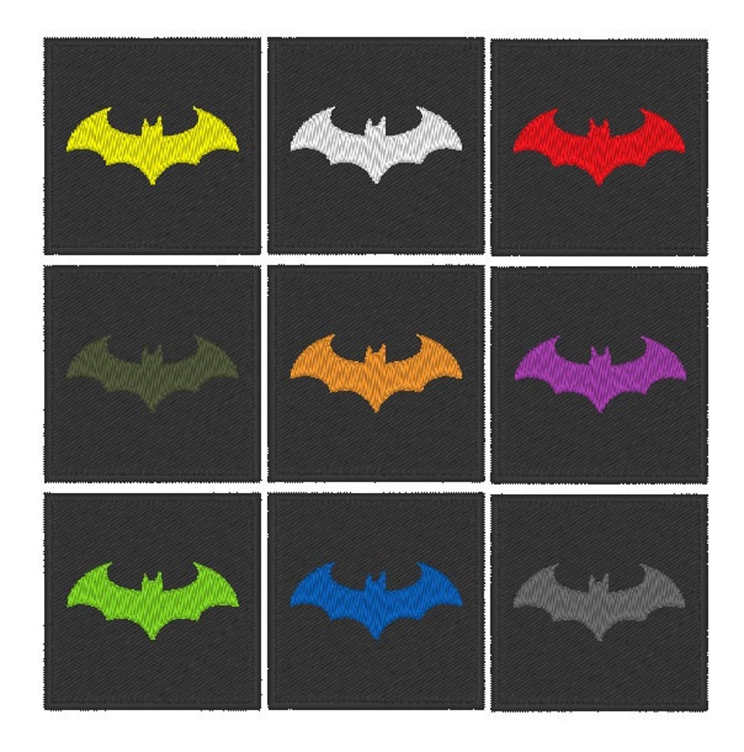 Bat Morale Patch 50x50mm Hook or Sew on Backing Tactical Badge UK Made ...