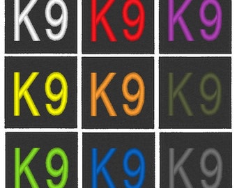 K9 Moral Patch 50x50mm Haken oder annähen taktisches Abzeichen in UK hergestellt