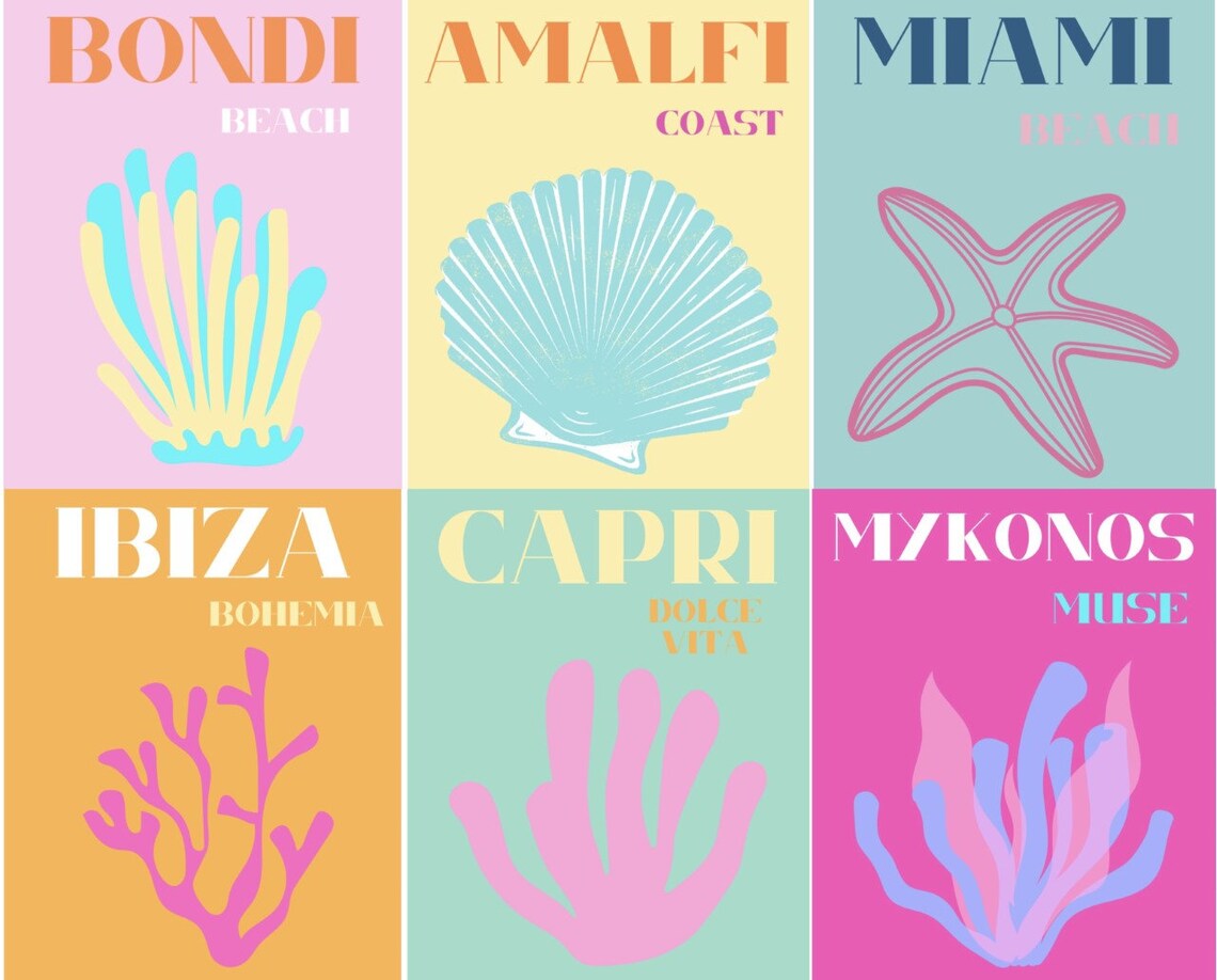 Preppy Room Decor Prints/wall Art Etsy