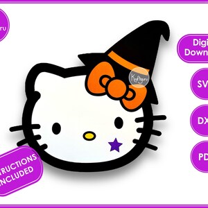 Witch Cat Box - Witch Cat Chocolate Box - WHITE COVER
