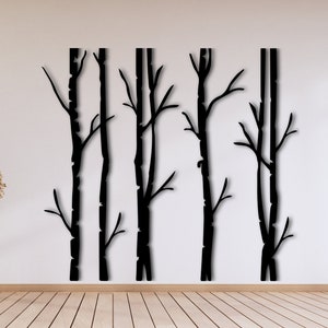 Large Tree Metal wall decor, Trees forest metal wall decor, Landscape art for livingroom, Tree metal wall for livingroom, Nature wall art