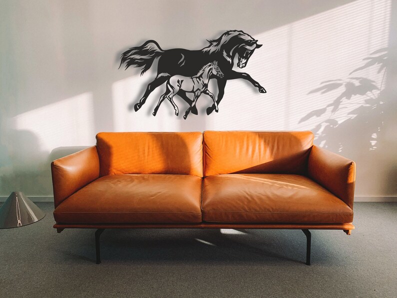 Metal Wall Art Metal Horse Decor Ranch Decor Wall Hangings Etsy