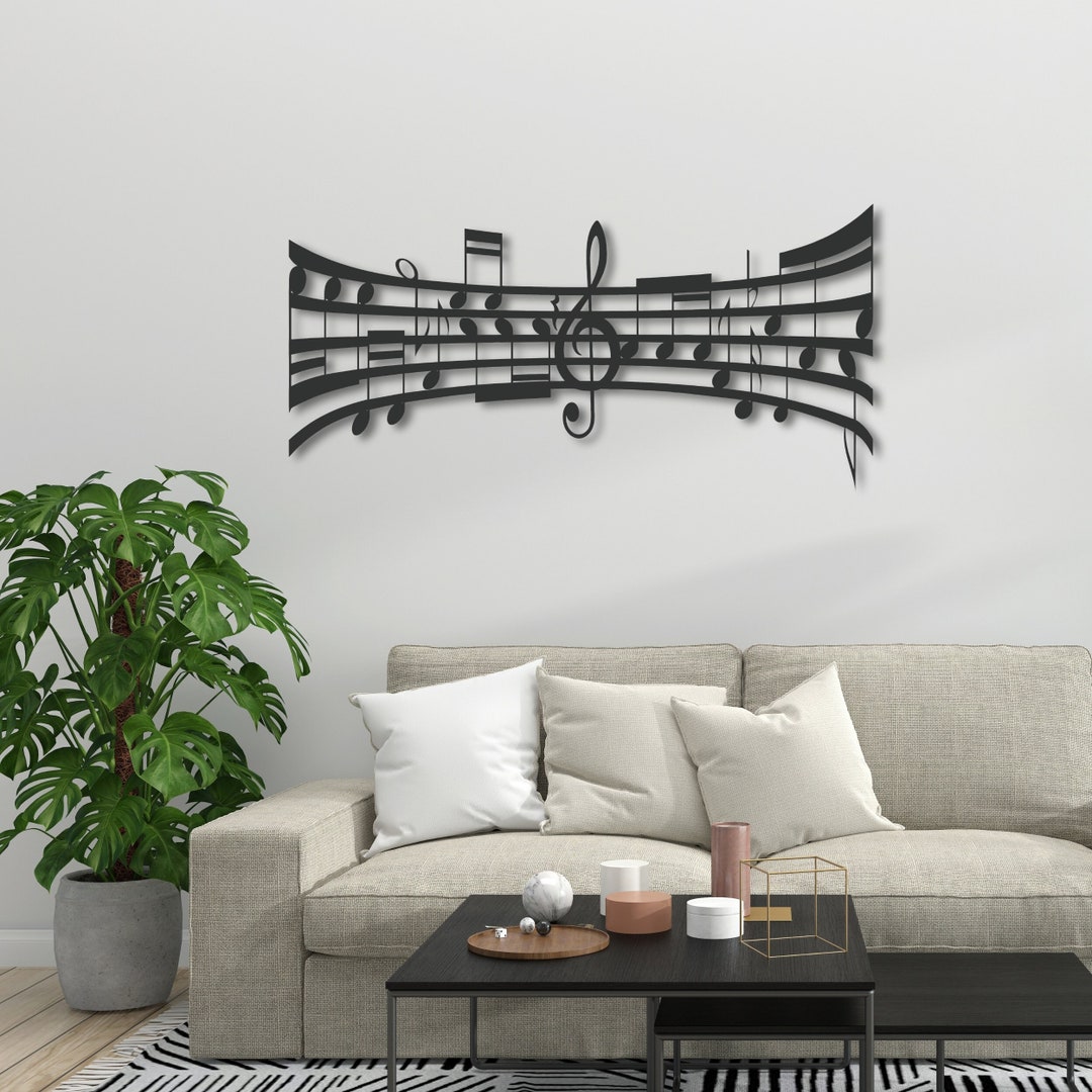 Metal Wall Art, Musical Wall Art, Music Sign Wall Decor, Music Room Art