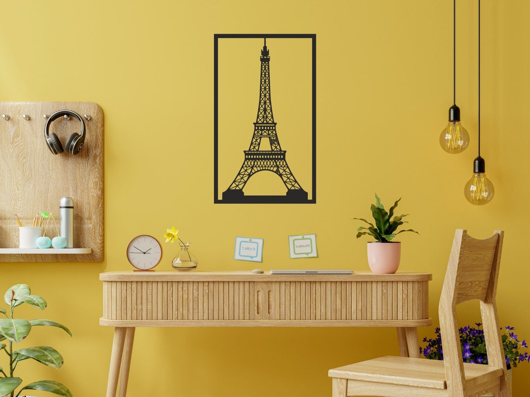 Metal Wall Art Eiffel Decor Metal Eiffel Tower Eiffel Sign Etsy