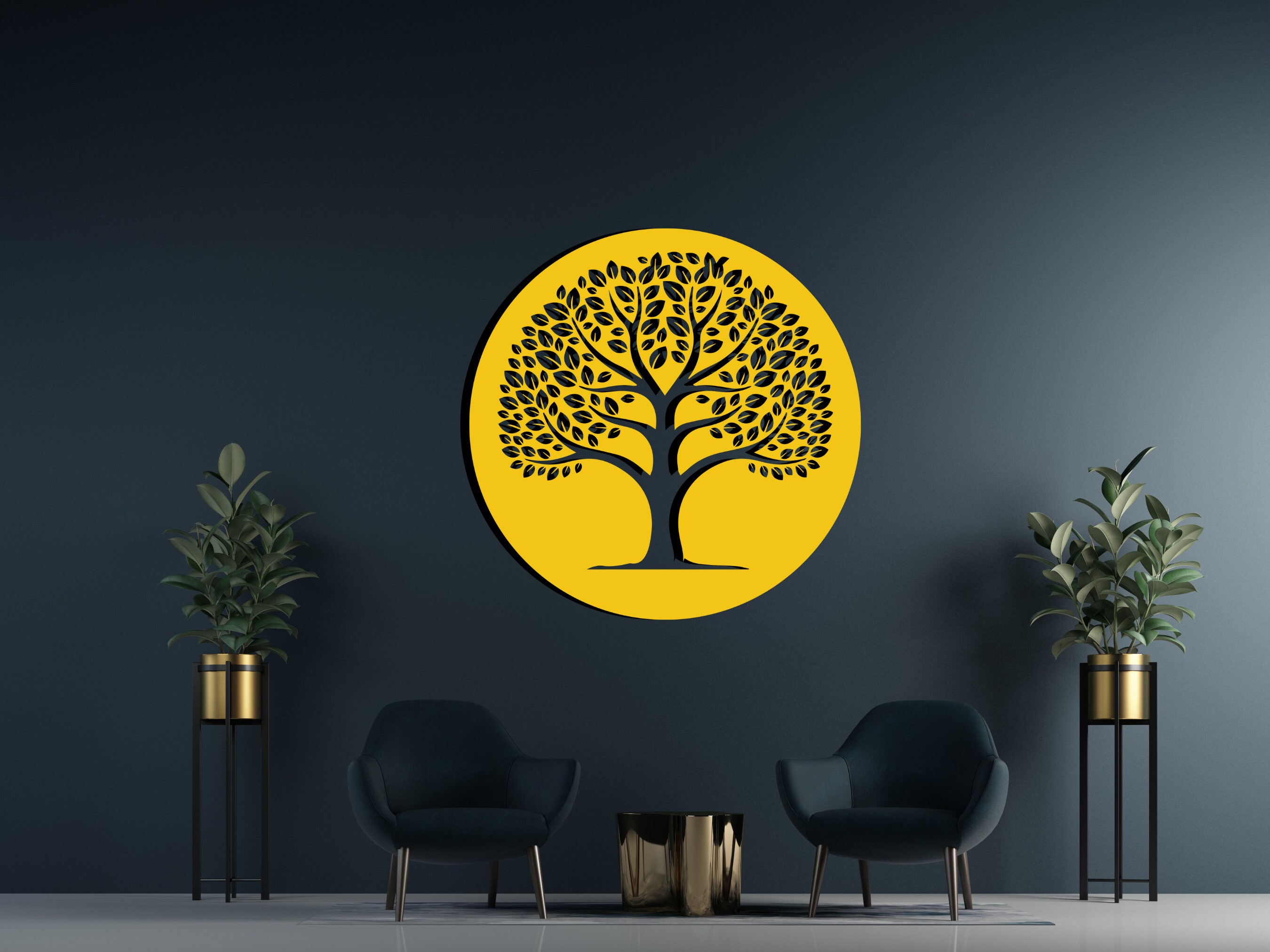 Family Tree Metal Wall Art Rustic Metal Art Unique Family - Etsy