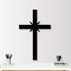 Metallkreuz Wandkunst: Religiöses Wohndekor