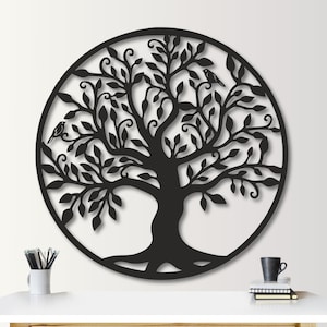 Large Tree of life wall art Decor, Wall hangings, Tree decor, Metal wall art, Tree of life decor, Tree sign, baum des lebens metall groß