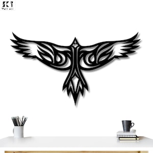Tribal Owl Metal Wall Art: Rustic Boho Home Decor